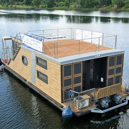 Botel Houseboat Water King Plywajacy Dom Na Wodzie Lodz Hausboot 7 Os