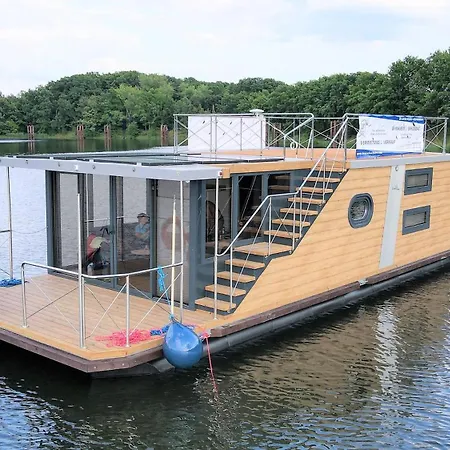 Houseboat Water King Plywajacy Dom Na Wodzie Lodz Hausboot 7 Os Ботель *