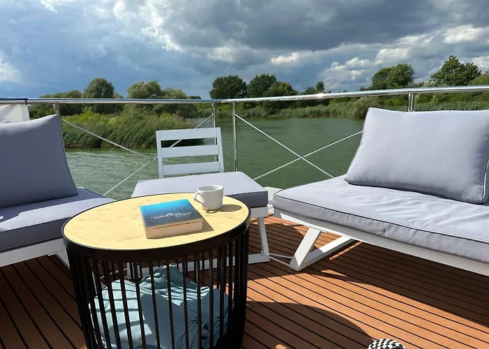 Houseboat Water King Plywajacy Dom Na Wodzie Lodz Hausboot 7 Os *
