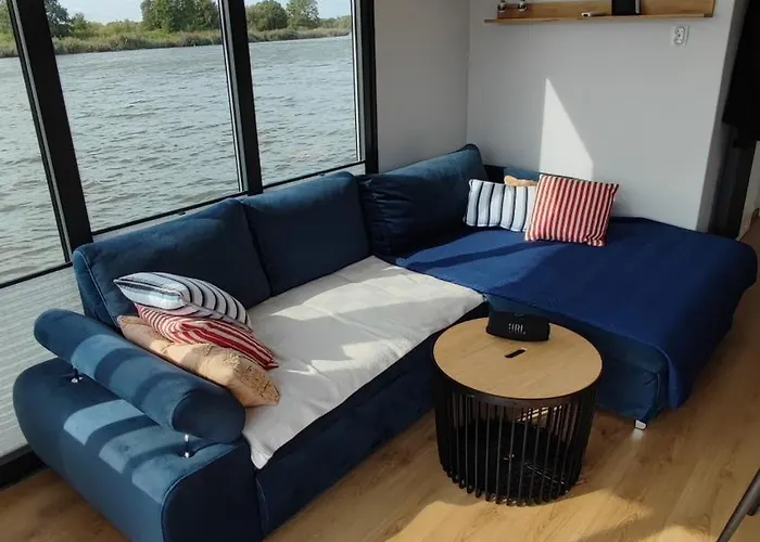 Houseboat Water King Plywajacy Dom Na Wodzie Lodz Hausboot 7 Os *