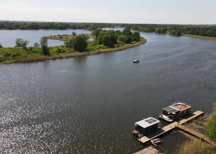 Houseboat Water King Pływający Dom Na Wodzie łódź Hausboot 7 Os Botel Uraz (Trzebnica)